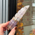 Ravenstone Crystals Crazy Lace Amethyst Feather "Hallie"