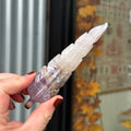 Ravenstone Crystals Crazy Lace Amethyst Feather "Hayden"