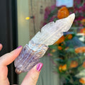 Ravenstone Crystals Crazy Lace Amethyst Feather "Jayla"