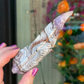 Ravenstone Crystals Crazy Lace Amethyst Feather "Jules"