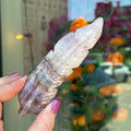 Ravenstone Crystals Crazy Lace Amethyst Feather "Kelly"