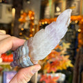 Ravenstone Crystals Crazy Lace Amethyst Feather "Levi"