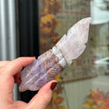 Ravenstone Crystals Crazy Lace Amethyst Feather "Liana"