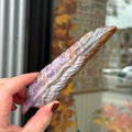 Ravenstone Crystals Crazy Lace Amethyst Feather "Lillie"