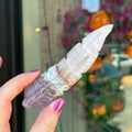 Ravenstone Crystals Crazy Lace Amethyst Feather "Miranda"