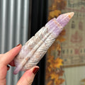 Ravenstone Crystals Crazy Lace Amethyst Feather "Myrna"