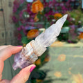 Ravenstone Crystals Crazy Lace Amethyst Feather "Naomi"