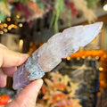 Ravenstone Crystals Crazy Lace Amethyst Feather "Olivia"
