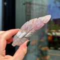 Ravenstone Crystals Crazy Lace Amethyst Feather "Rachel"