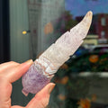 Ravenstone Crystals Crazy Lace Amethyst Feather "Scott"