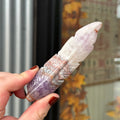 Ravenstone Crystals Crazy Lace Amethyst Feather "Tris"