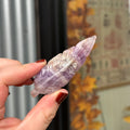 Ravenstone Crystals Crazy Lace Amethyst Feather "Ty"