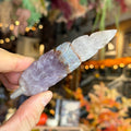 Ravenstone Crystals Crazy Lace Amethyst Feather "William"