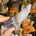 Ravenstone Crystals Crazy Lace Amethyst Feather "Xavier"