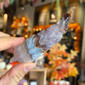 Ravenstone Crystals Crazy Lace Amethyst Feather "Zara"