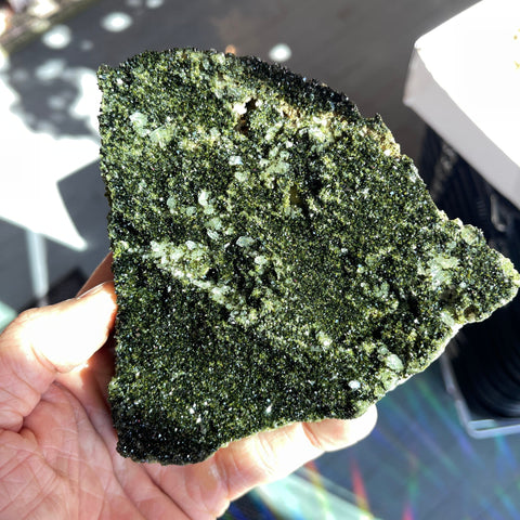 Ravenstone Crystals Epidote | Quartz "Iridessa"