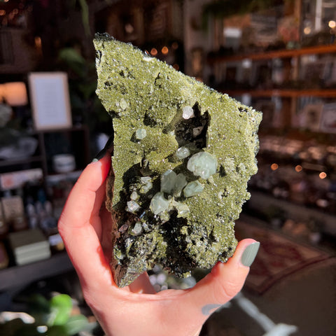 Ravenstone Crystals Epidote | Quartz "Nyx"