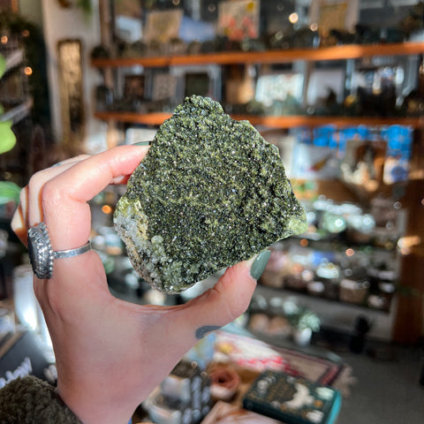 Ravenstone Crystals Epidote | Quartz "Quinn"