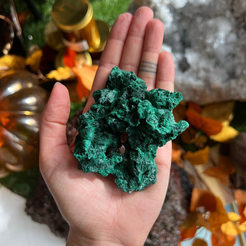 Ravenstone Crystals Fibrous Malachite "Lindsey"