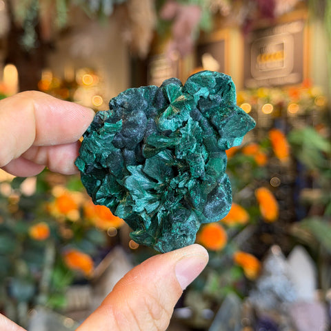 Ravenstone Crystals Fibrous Malachite "Madelyn"