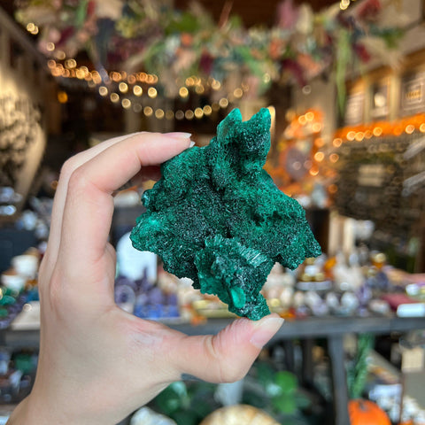 Ravenstone Crystals Fibrous Malachite "Margot"