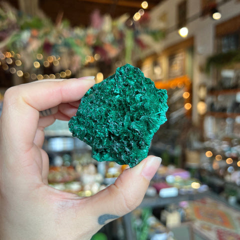 Ravenstone Crystals Fibrous Malachite "Max"