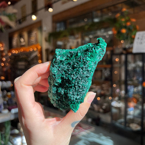 Ravenstone Crystals Fibrous Malachite "Miranda"