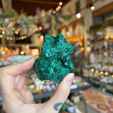 Ravenstone Crystals Fibrous Malachite "Paris"