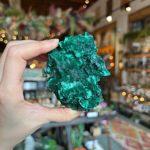 Ravenstone Crystals Fibrous Malachite "Vanessa"