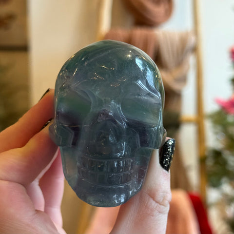Ravenstone Crystals Fluorite Skull "Jake"