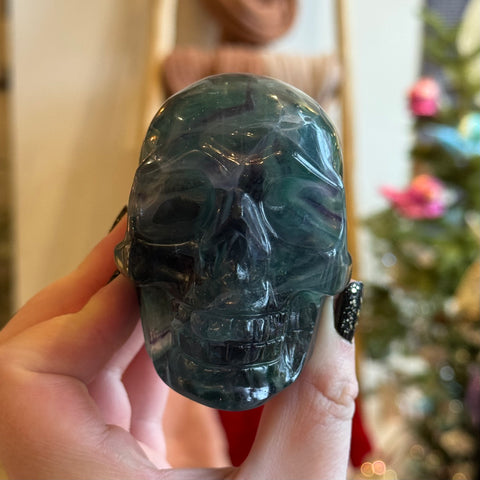 Ravenstone Crystals Fluorite Skull "John"
