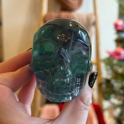 Ravenstone Crystals Fluorite Skull "Stef"
