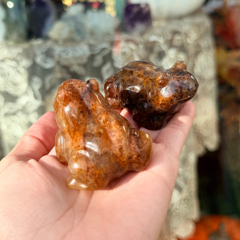 Ravenstone Crystals Golden Healer Frog