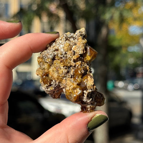 Ravenstone Crystals Green Garnet "Esme"