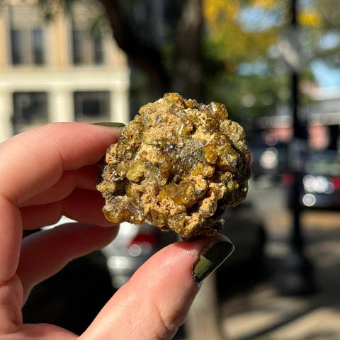 Ravenstone Crystals Green Garnet "Fern"