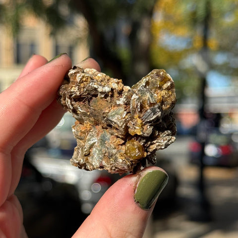 Ravenstone Crystals Green Garnet "Khloe"