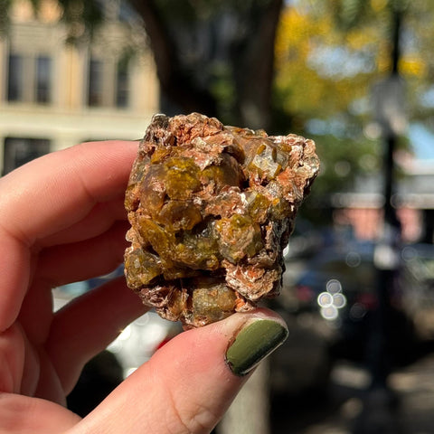 Ravenstone Crystals Green Garnet "Liana"