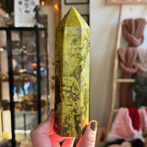 Ravenstone Crystals Green Opal "Ozzy"