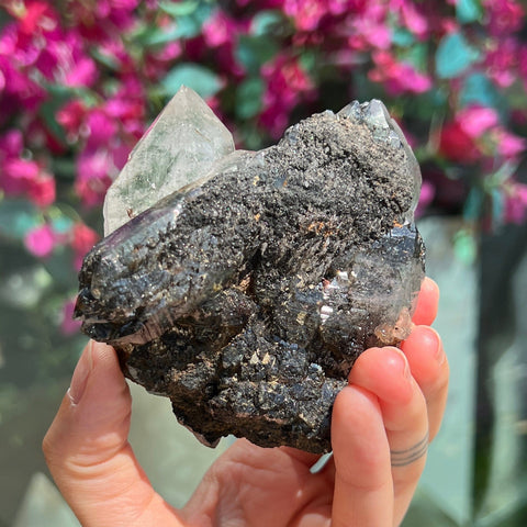 Ravenstone Crystals Himalayan Quartz w/ Tourmaline/Chlorite "Sarah"