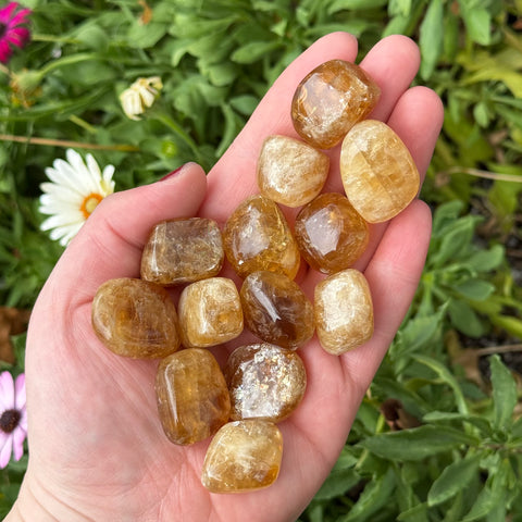 Ravenstone Crystals Honey Calcite Tumble