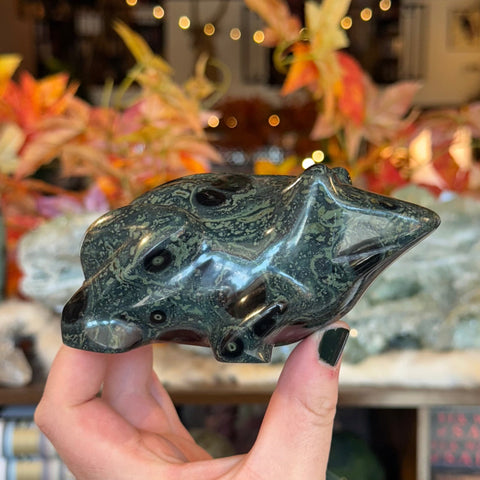 Ravenstone Crystals Kambaba Jasper Frog "Tiana"