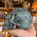 Ravenstone Crystals Labradorite Skull "Victor"