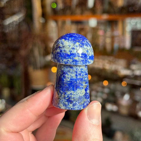 Ravenstone Crystals Lapis Lazuli Mushroom "Chad"