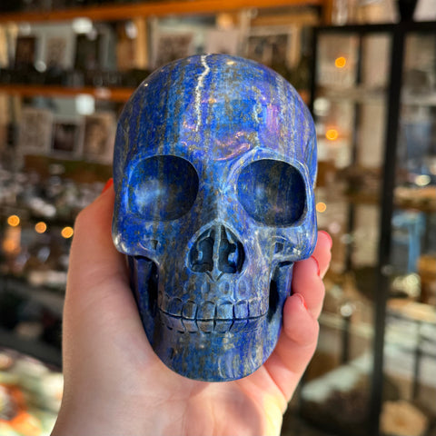 Ravenstone Crystals Lapis Lazuli Skull "Dominic"