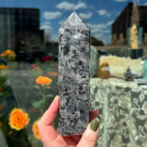 Ravenstone Crystals Larvikite "Adeline"