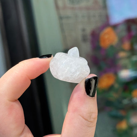 Ravenstone Crystals Little Clear Quartz Pumpkin