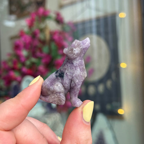 Ravenstone Crystals Little Lepidolite Wolf