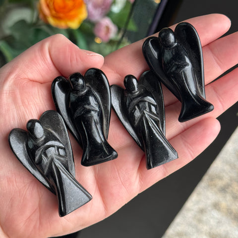 Ravenstone Crystals Little Obsidian Angel