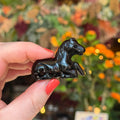 Ravenstone Crystals Little Obsidian Horse