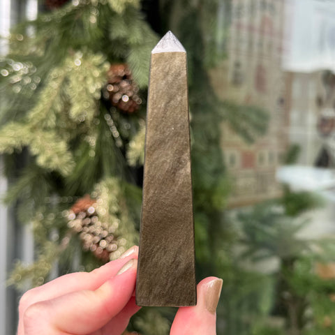 Ravenstone Crystals Little Obsidian Obelisk "Helena"